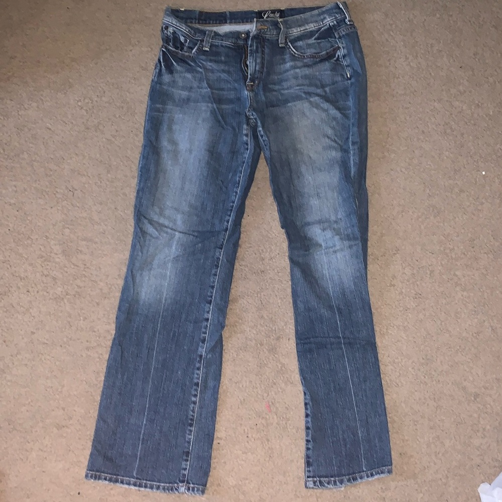 Lucky Brand size 10 blue jeans.Vintage Lucky Brand barely worn no tears
